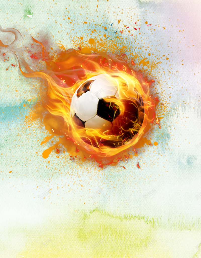 足球比赛海报背景字体下载中心