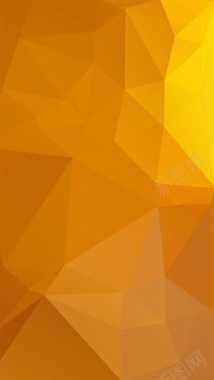 橙色超清几何多边形晶格背景背景