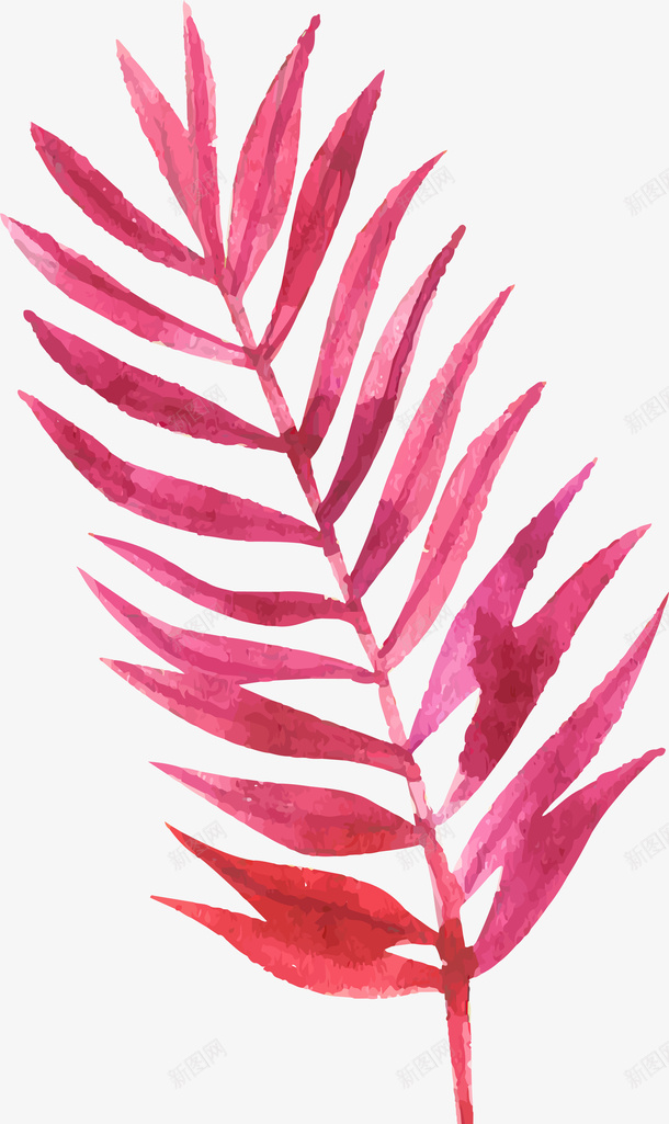 粉色叶子免抠素材ai免抠素材_新图网 https://ixintu.com 卡通有趣 扁平化 矢量图案 粉色底纹 叶子 植物