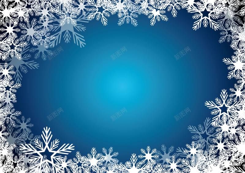蓝色雪花背景素材eps设计背景_新图网 https://ixintu.com 雪花 雪 蓝色 边框 圣诞节 新年 冬季 背景 雪花背景 质感 纹理