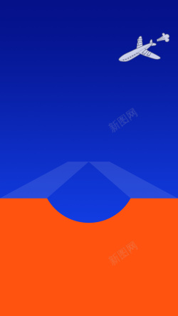 帕劳旅游活动渐变旅游活动蓝色几何橙色背景高清图片