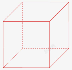 矢量长方体正方体的图形高清图片