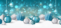 水晶球与雪花图片圣诞节快乐促销海报高清图片