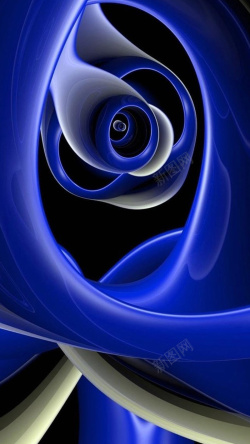 个性壁纸素材蓝色科技H5背景高清图片