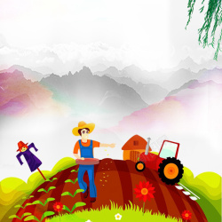 淘宝农产品卡通手绘农产品副食品PSD分层主图背景高清图片