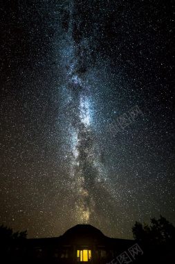 创意星空风格夏日晚安户外海报背景