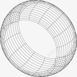 几何图形矢量创意抽象线条球形素素材