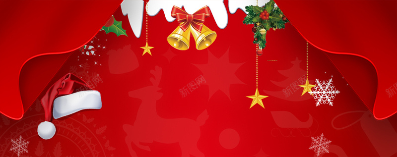 圣诞节卡通彩铃红色bannerpsd设计背景_新图网 https://ixintu.com 圣诞促销 圣诞快乐 圣诞海报 圣诞节 圣诞 圣诞节快乐 圣诞主题 圣诞节活动 圣诞节装饰 圣诞节促销