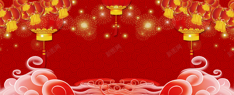 狗年庆典红灯笼祥云红色bannerpsd设计背景_新图网 https://ixintu.com 狗年 2018狗年 2018 新春大吉 新年快乐 喜迎新春 除夕 除夕夜 春节 新年 狗年吉祥 金狗