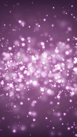 闪闪发光的灯紫色梦幻金光璀璨H5背景高清图片