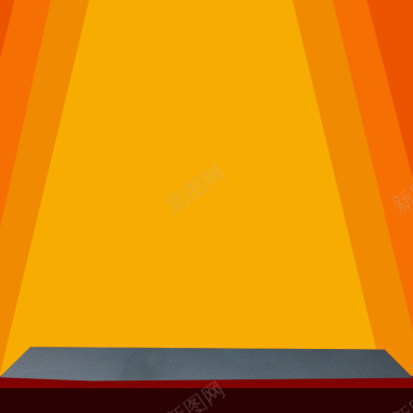橙色舞台主图背景