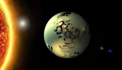 材料模型太阳宇宙抽象背景素材高清图片