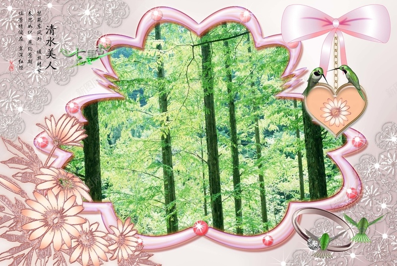 摄影相框背景素材psd设计背景_新图网 https://ixintu.com 蝴蝶结 卡通 可爱 相框 边框 童趣 手绘