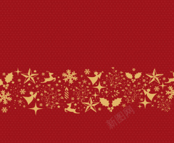 童趣印花圣诞节商业活动红色矢量背景素材高清图片