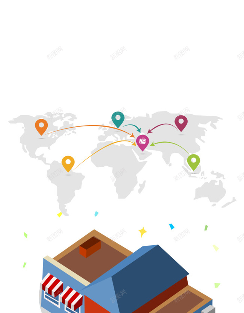白色扁平世界地图轮廓H5背景元素jpg设计背景_新图网 https://ixintu.com 背景元素 商店 地图 白色 背景 扁平 扁平背景 扁平地图 地图轮廓 地图背景