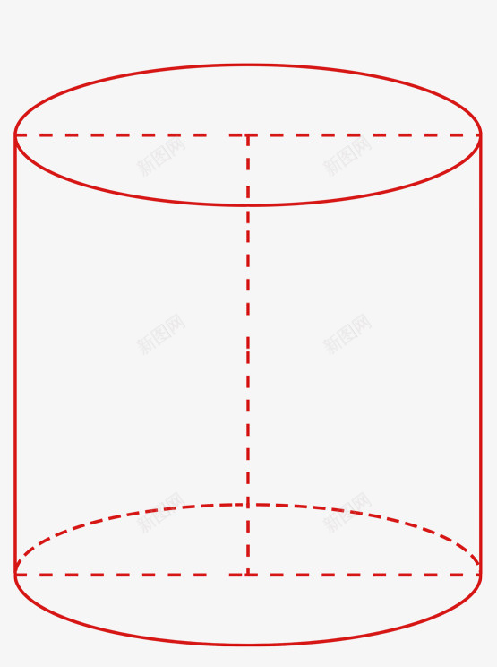 圆柱的图形好用png免抠素材_新图网 https://ixintu.com 圆柱 旋转体 立体几何 数学