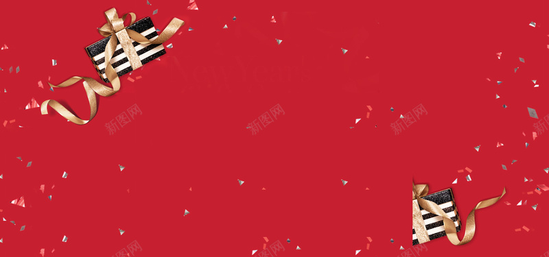 情人节礼物红色通用背景jpg设计背景_新图网 https://ixintu.com 情人节 礼物 红色 礼盒 丝带 金丝带 过节 甜蜜 棕色礼物盒