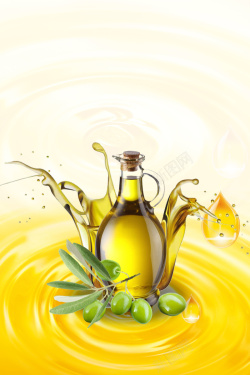 油开心橄榄油促销广告背景素材高清图片