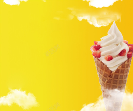 夏日冰淇淋海报背景背景