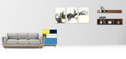 创意居室简约大气现代感时尚家居室内场景照片墙背景高清图片