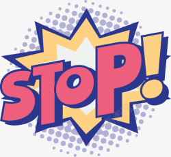 STOPSTOP卡通图标高清图片