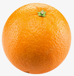 橙果花果茶橙子一个水果高清图片