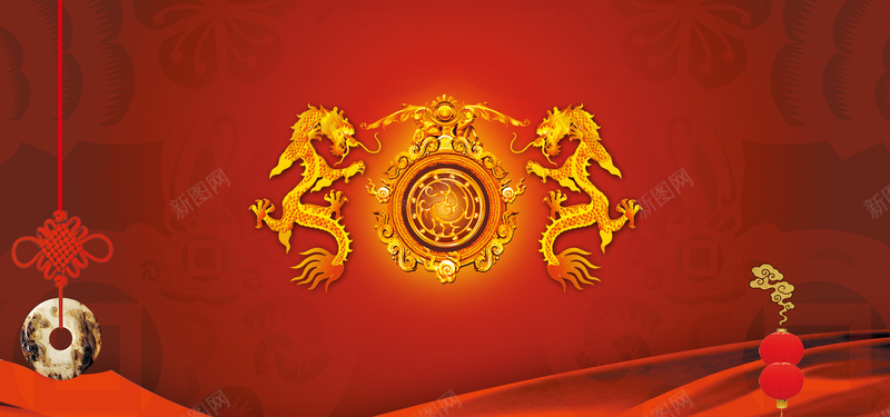 红色中国风喜庆背景背景