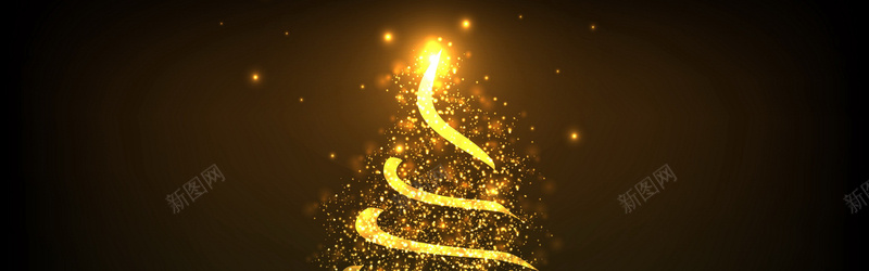 发光的圣诞树背景jpg设计背景_新图网 https://ixintu.com 圣诞树 发光 背景 金色 高端 海报banner
