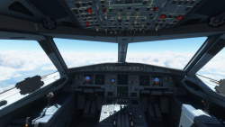 飞机飞过天空飞机驾驶舱蓝天白云高清图片