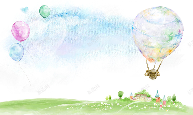 童趣手绘卡通气球背景psd设计背景_新图网 https://ixintu.com 卡通气球 卡通 手绘 气球 童趣 绘画 童装 儿童节背景 儿童节海报 户外背景