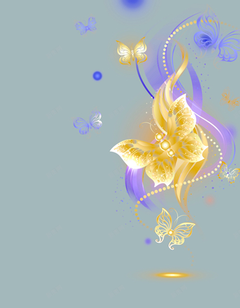 金色花朵下的浅蓝色H5背景jpg设计背景_新图网 https://ixintu.com 浅蓝色 金黄色 紫色 花朵 金色 手机壁纸 主题 PPT H5背景