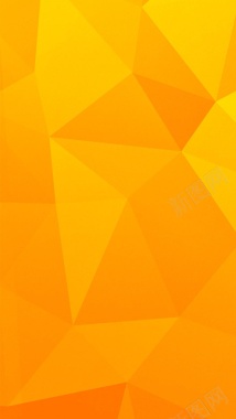 渐变桔色黄色三角H5背景素材背景