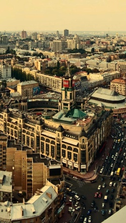 城市航拍视频航拍拥挤欧美城市滤镜摄影H5背景高清图片