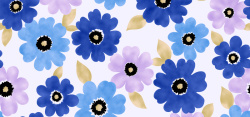 粉花紫花装饰画手绘花朵背景高清图片