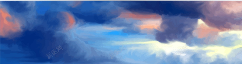 创意卡通风格天空云朵AI背景jpg设计背景_新图网 https://ixintu.com 卡通 天空 云彩 海报banner 童趣 手绘