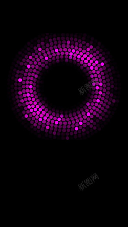 游泳圆圈紫色浪漫炫酷圆圈H5背景高清图片
