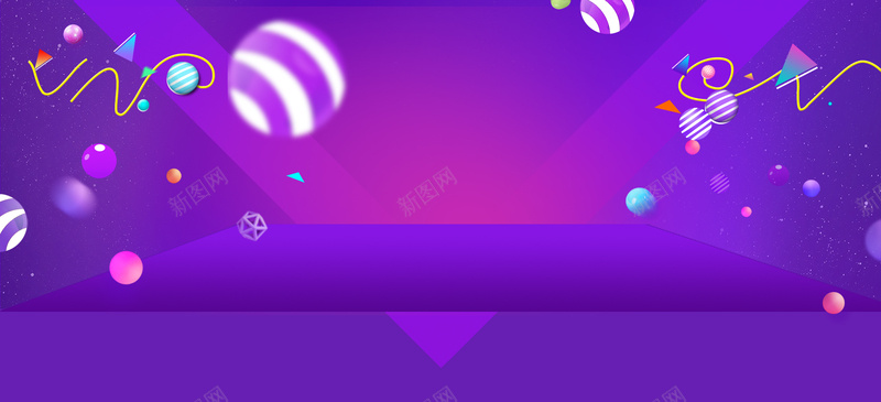 紫色炫酷数码产品立体彩色炫彩背景背景