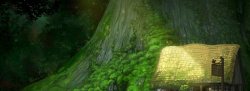 魔法森林手绘魔法森林背景高清图片