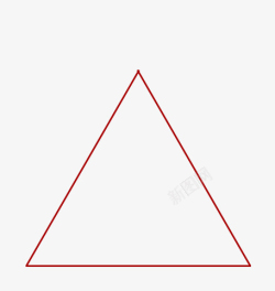 等腰正三角形等边三角形高清图片
