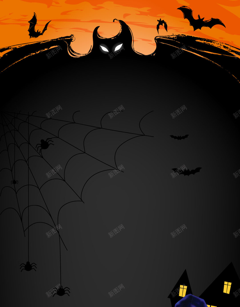 万圣节南瓜帽子房子蝙蝠黑色橙jpg设计背景_新图网 https://ixintu.com 万圣节 南瓜 帽子 房子 蝙蝠 黑色 橙色 蜘蛛 狂欢