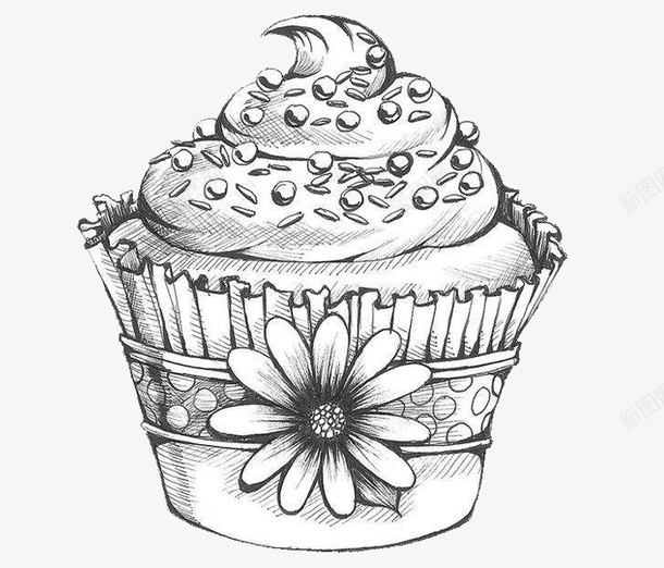 漂亮的蛋糕png_新图网 https://ixintu.com 巧克力豆 蛋糕 鲜花 蛋糕纸盒 华丽包装 美味 甜点 蛋糕简笔