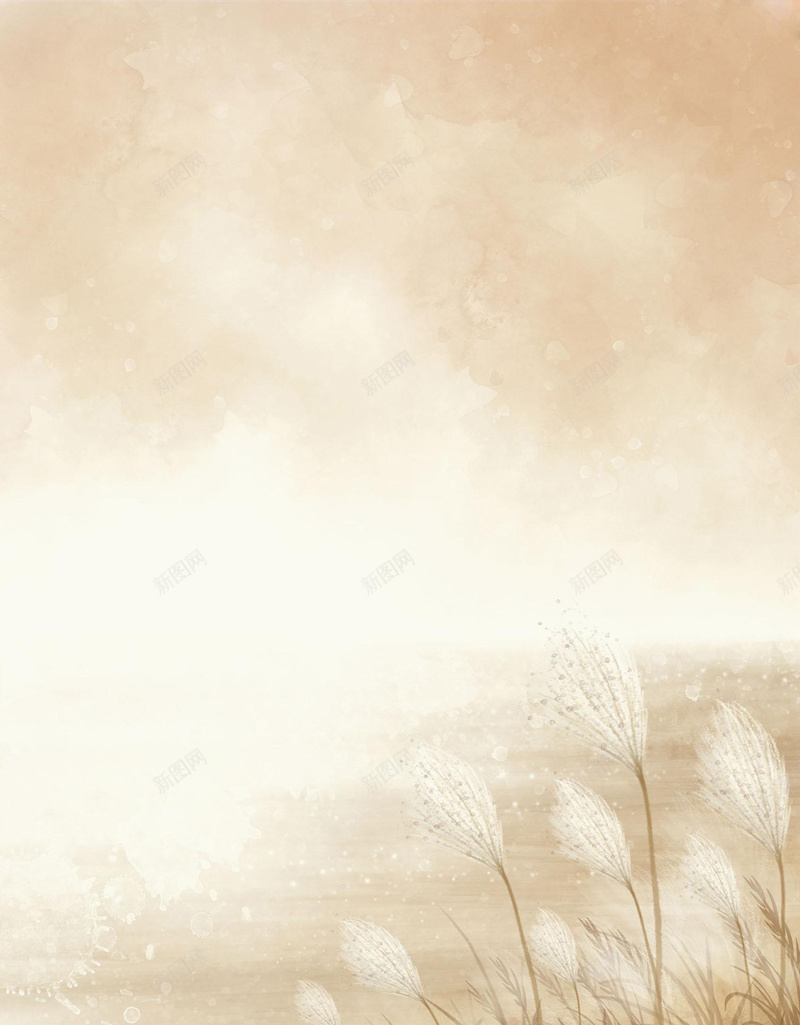 梦幻芦苇背景广告背景jpg设计背景_新图网 https://ixintu.com 梦幻背景 手绘 梦幻 简约 芦苇 芦苇素材 黄色背景 广告背景