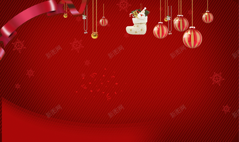 红色温馨圣诞背景素材jpg设计背景_新图网 https://ixintu.com 红色 温馨 圣诞节 装饰球 袜子 PPT 温馨背景 圣诞背景