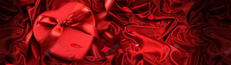 ValentinesDaypsd设计背景_新图网 https://ixintu.com 情人节海报 情人节礼物 背景素材 红色 绸缎 ValentinesDay 店铺促销 淘宝素材