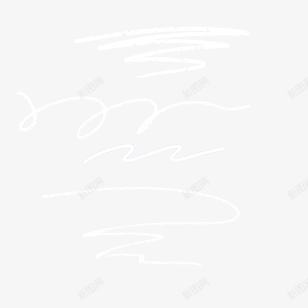 白色蜡笔标记线png免抠素材_新图网 https://ixintu.com 蜡笔 涂鸦 手绘 标记