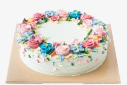 彩色奶油蛋糕生日礼物高清图片