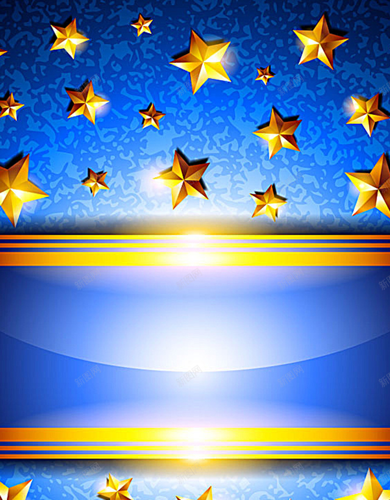 蓝色底图金色星星背景图jpg设计背景_新图网 https://ixintu.com 大气 星星 蓝色 金色 H5 h5