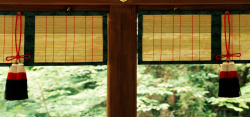 海报挂件日式竹帘装饰高清图片