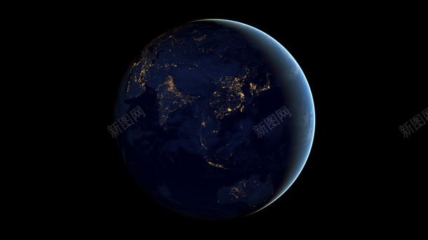 宇宙中的地球图png_新图网 https://ixintu.com 地球 宇宙 光芒 背景