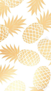 金色菠萝纹理背景背景